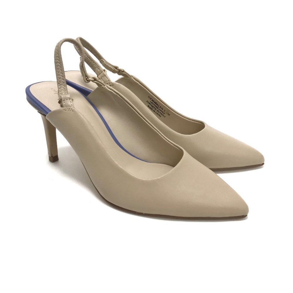 NWOT Cupcakes and Cashmere Nude Birch Gemmalyn Slingback Pump Women's Size 5